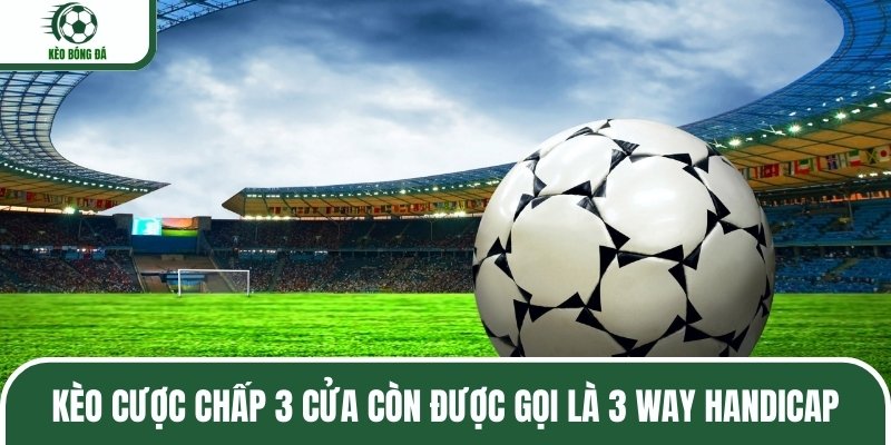 Kèo cược chấp 3 cửa còn được gọi là 3 Way Handicap