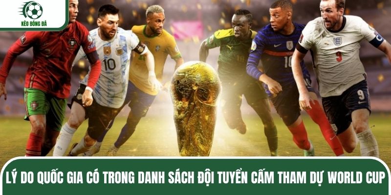 Lý do quốc gia có trong danh sách đội tuyển cấm tham dự World Cup