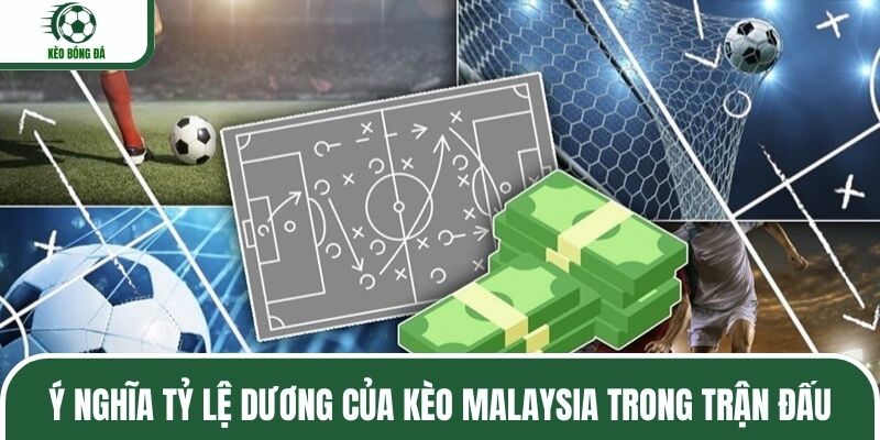 Ý nghĩa tỷ lệ dương của kèo Malaysia trong trận đấu