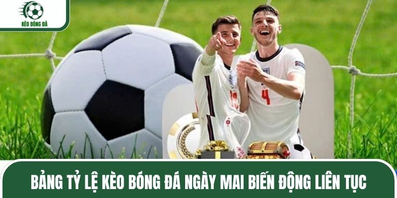 Bảng tỷ lệ kèo bóng đá ngày mai biến động liên tục
