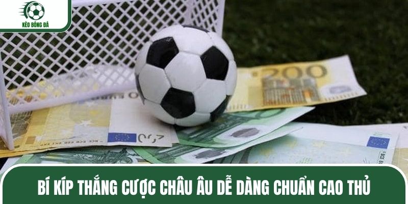 Bí kíp thắng cược châu Âu dễ dàng chuẩn cao thủ