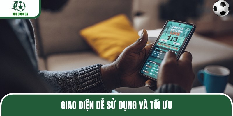 Giao diện của trang web Kèo Bóng Đá rất dễ dùng và tối ưu