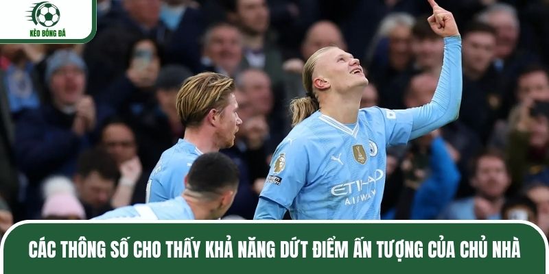 Các thông số cho thấy khả năng dứt điểm ấn tượng của chủ nhà
