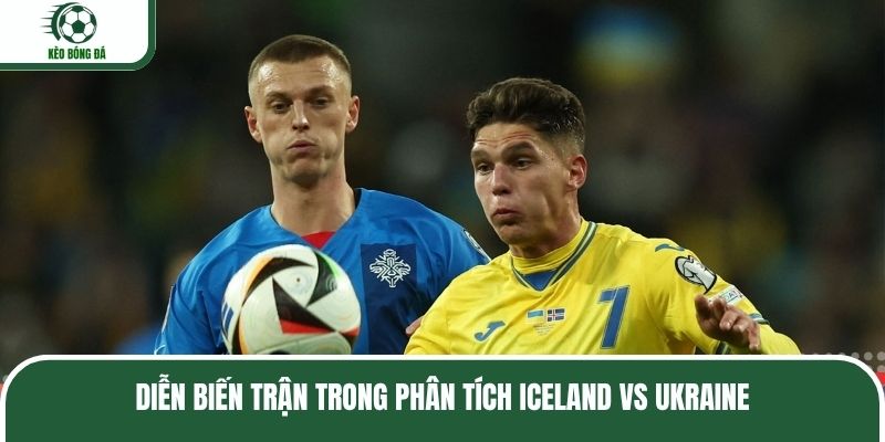 Diễn biến trận trong phân tích Iceland vs Ukraine